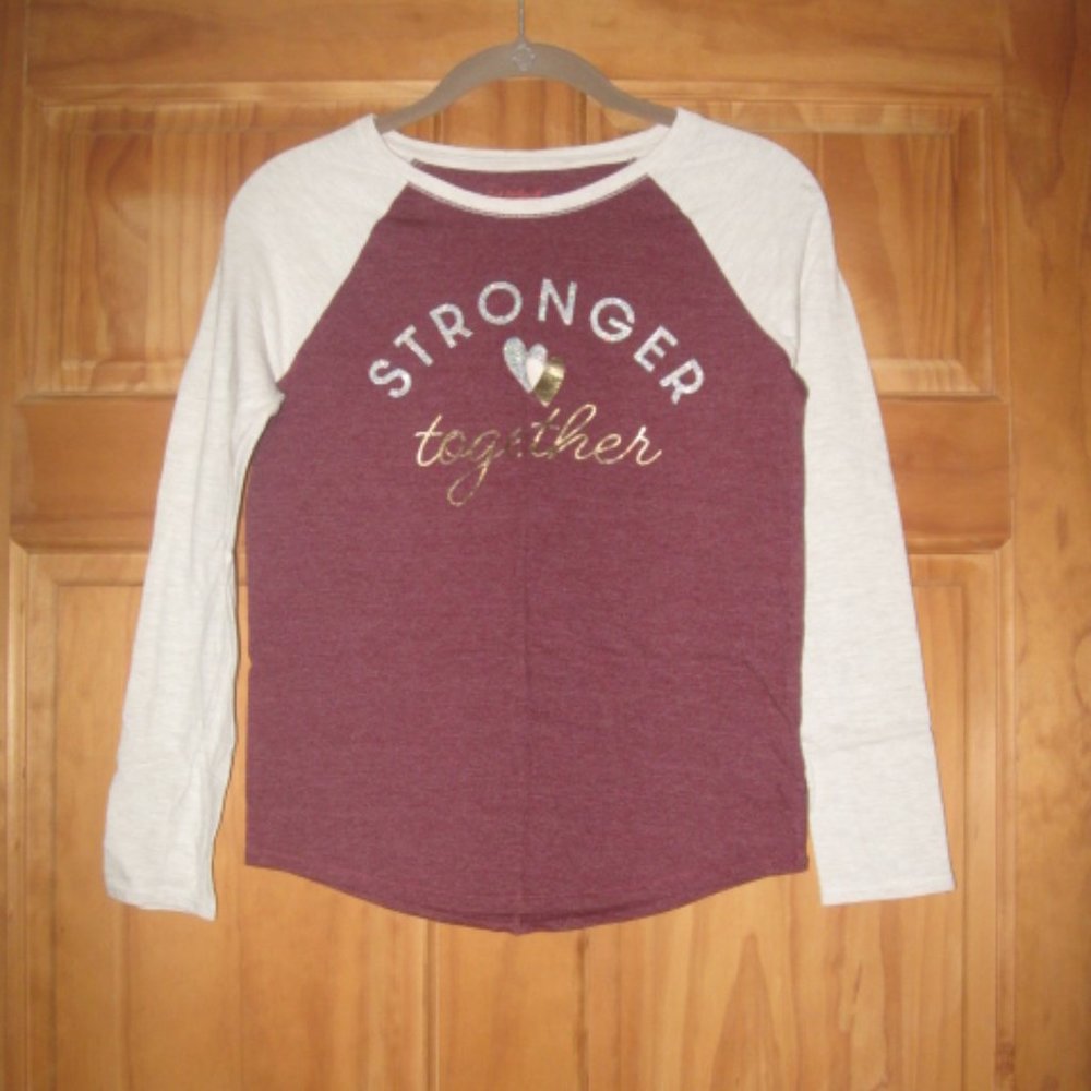 5/$30 Girls Cat & Jack "Stronger Together" Long Sleeve Shirt